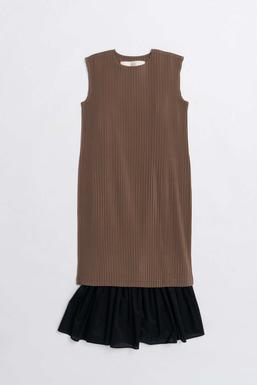 PRANK PROJECT プリーツドレス / Pleated Dress (BGE(ベージュ), FREE) プランク プロジェクト ELLE SHOP PRANK PROJECT プリーツドレス / Pleated Dress (BGE(ベージュ), FREE) プランク プロジェクト ELLE SHOP