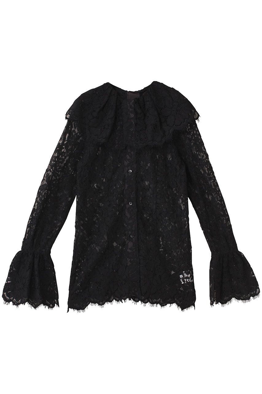 PRANK PROJECT スカラップレースブラウス / Scallop Lace Blouse (BLK(ブラック), FREE) プランク プロジェクト ELLE SHOP