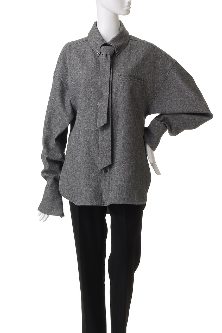 PRANK PROJECT Shirt with tie グレー PRANK PROJECT Shirt with tie グレー