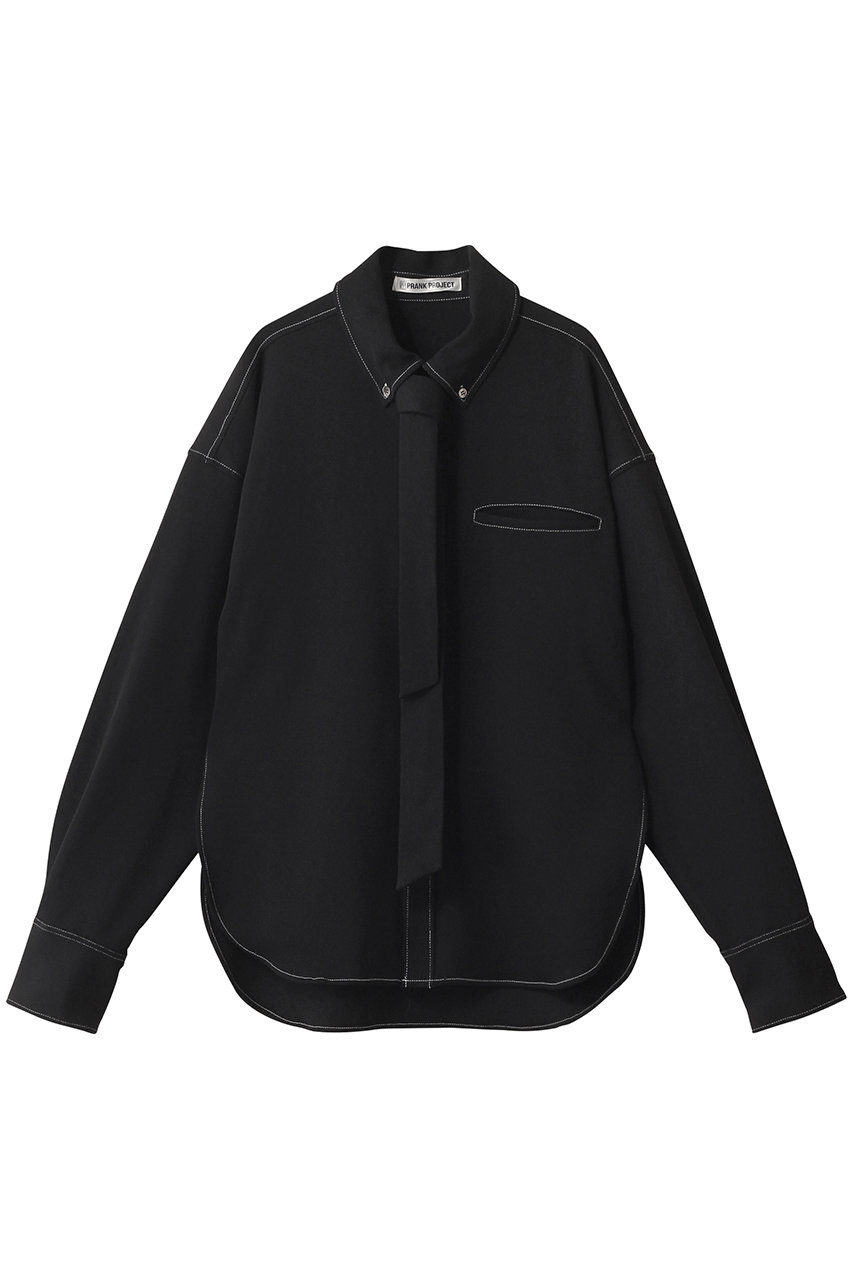 PRANK PROJECT ネクタイ付きシャツ / Shirt with Tie (BLK(ブラック), FREE) プランク プロジェクト ELLE SHOP PRANK PROJECT ネクタイ付きシャツ / Shirt with Tie (BLK(ブラック), FREE) プランク プロジェクト ELLE SHOP