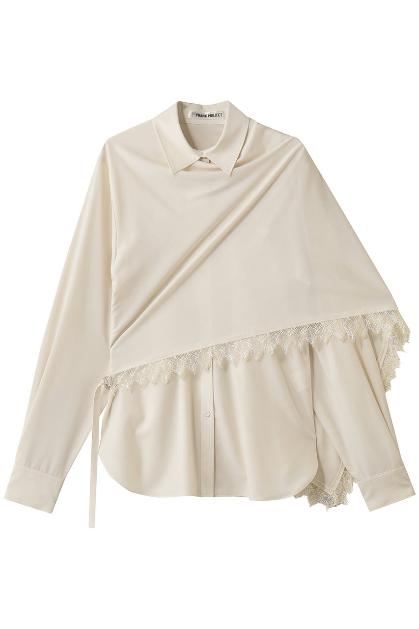 PRANK PROJECT スカーフシャツ / Scarf Shirt (WHT(ホワイト), FREE) プランク プロジェクト ELLE SHOP PRANK PROJECT スカーフシャツ / Scarf Shirt (WHT(ホワイト), FREE) プランク プロジェクト ELLE SHOP