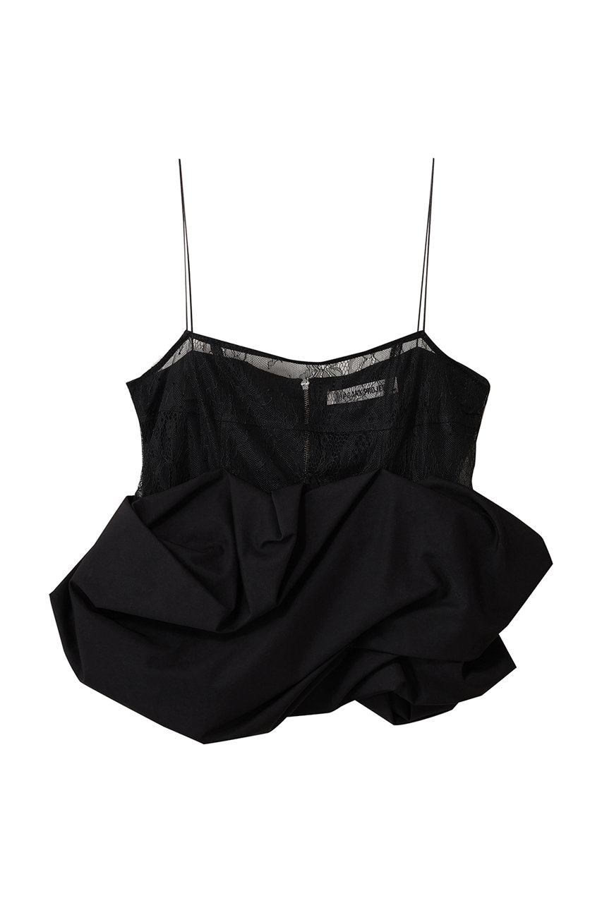 PRANK PROJECT ボリュームヘムキャミソール / Volume Hem Camisole (BLK(ブラック), FREE) プランク プロジェクト ELLE SHOP PRANK PROJECT ボリュームヘムキャミソール / Volume Hem Camisole (BLK(ブラック), FREE) プランク プロジェクト ELLE SHOP