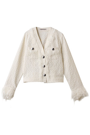 プランク プロジェクト/PRANK PROJECTのフリンジジャガードカーディガン / Fringe Jacquard Cardigan(110300/110303)