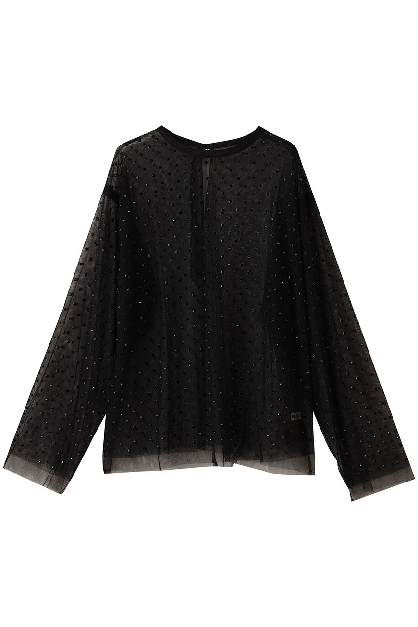 PRANK PROJECT チュールビジューオーバートップ / Tulle Bead Over Top (BLK(ブラック), FREE) プランク プロジェクト ELLE SHOP PRANK PROJECT チュールビジューオーバートップ / Tulle Bead Over Top (BLK(ブラック), FREE) プランク プロジェクト ELLE SHOP