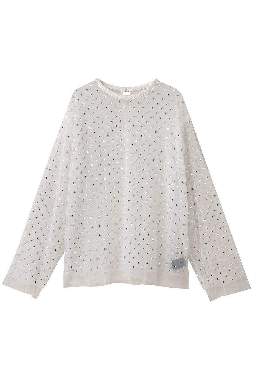 PRANK PROJECT チュールビジューオーバートップ / Tulle Bead Over Top (WHT(ホワイト), FREE) プランク プロジェクト ELLE SHOP PRANK PROJECT チュールビジューオーバートップ / Tulle Bead Over Top (WHT(ホワイト), FREE) プランク プロジェクト ELLE SHOP