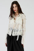 レースラッフルブラウス / Lace Ruffled Blouse