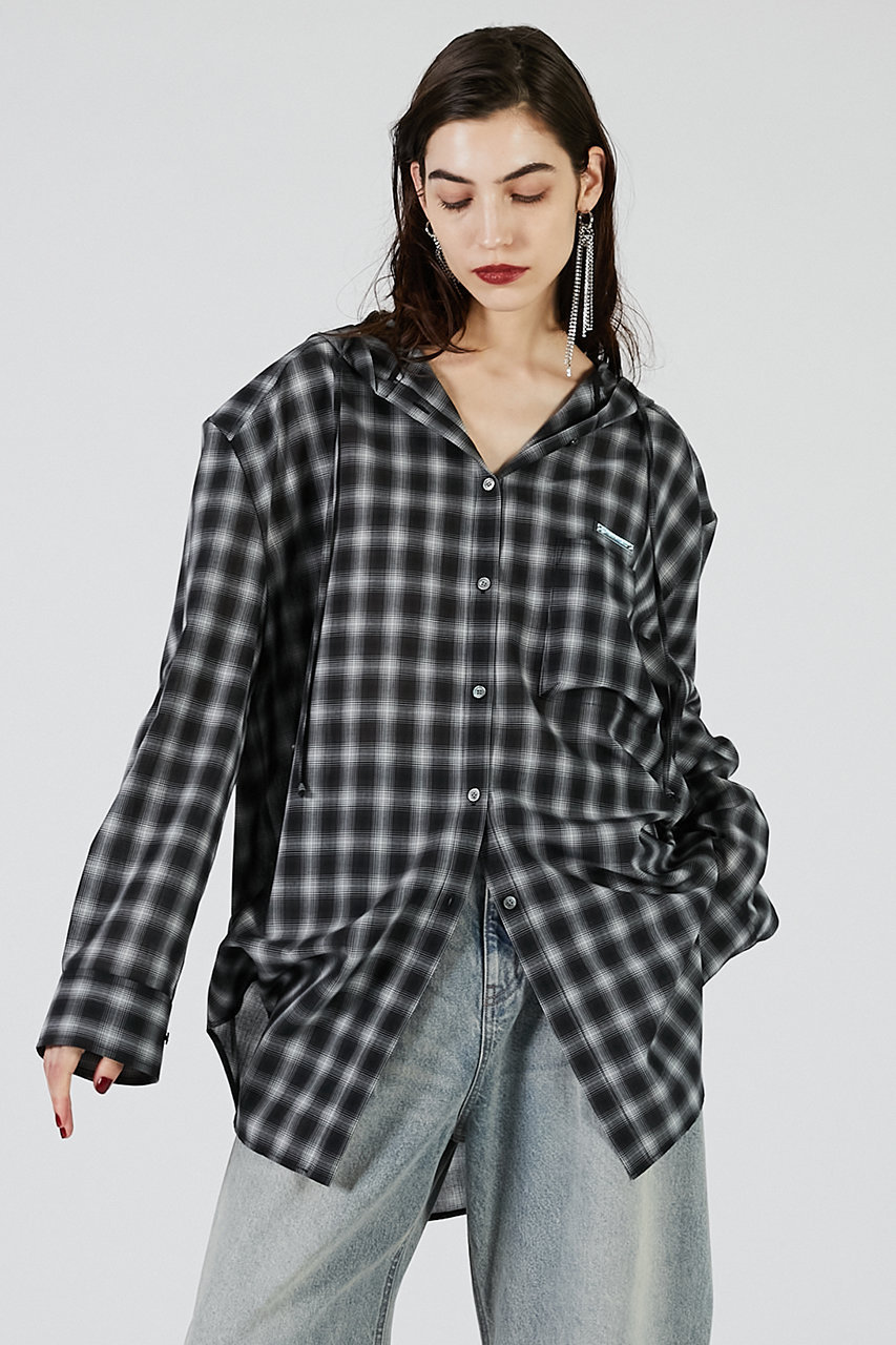 PRANK PROJECT(プランク プロジェクト)｜フーディチェックシャツ