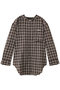 フーディチェックシャツ / Hoodie Check Shirt プランク プロジェクト/PRANK PROJECT BRN(ブラウン)