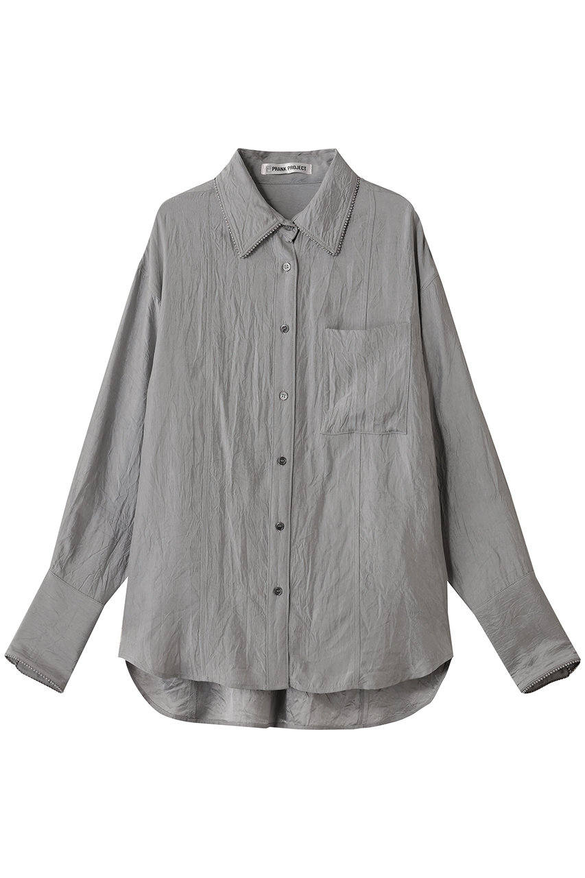 プランク プロジェクト/PRANK PROJECTのボールチェーントリムシャツ / Ball Chain Trim Shirt(SLV(シルバー)/31252316106)