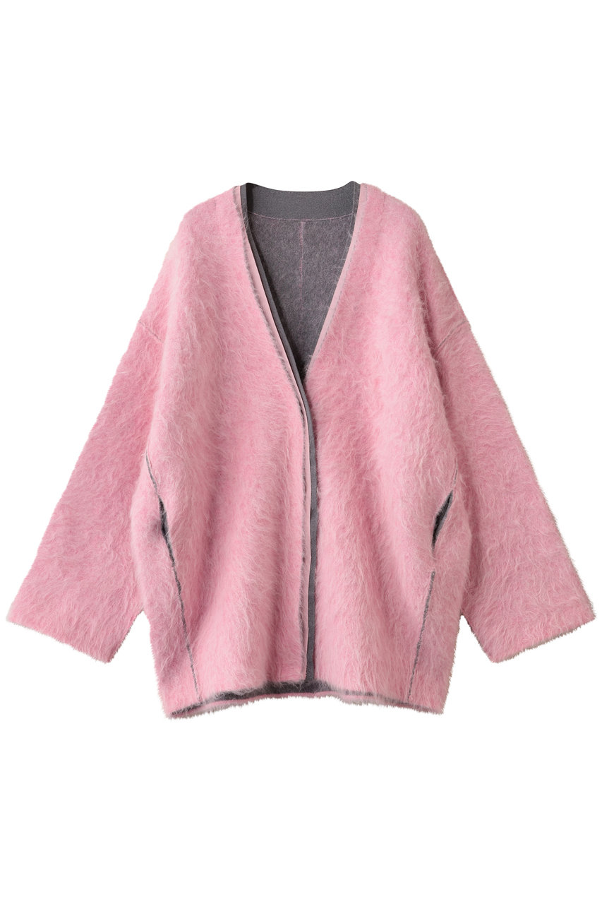 PRANK PROJECT ダブルフェイスアルパカニットカーディガン / Double-faced Alpaca Knit Cardigan (PNK(ピンク), FREE) プランク プロジェクト ELLE SHOP PRANK PROJECT ダブルフェイスアルパカニットカーディガン / Double-faced Alpaca Knit Cardigan (PNK(ピンク), FREE) プランク プロジェクト ELLE SHOP