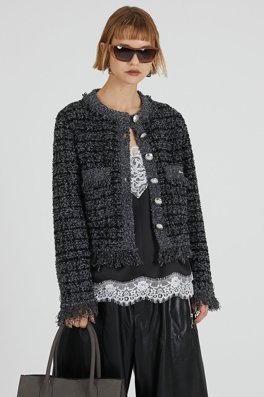 PRANK PROJECT(プランク プロジェクト)｜ツイードニットカーディガン