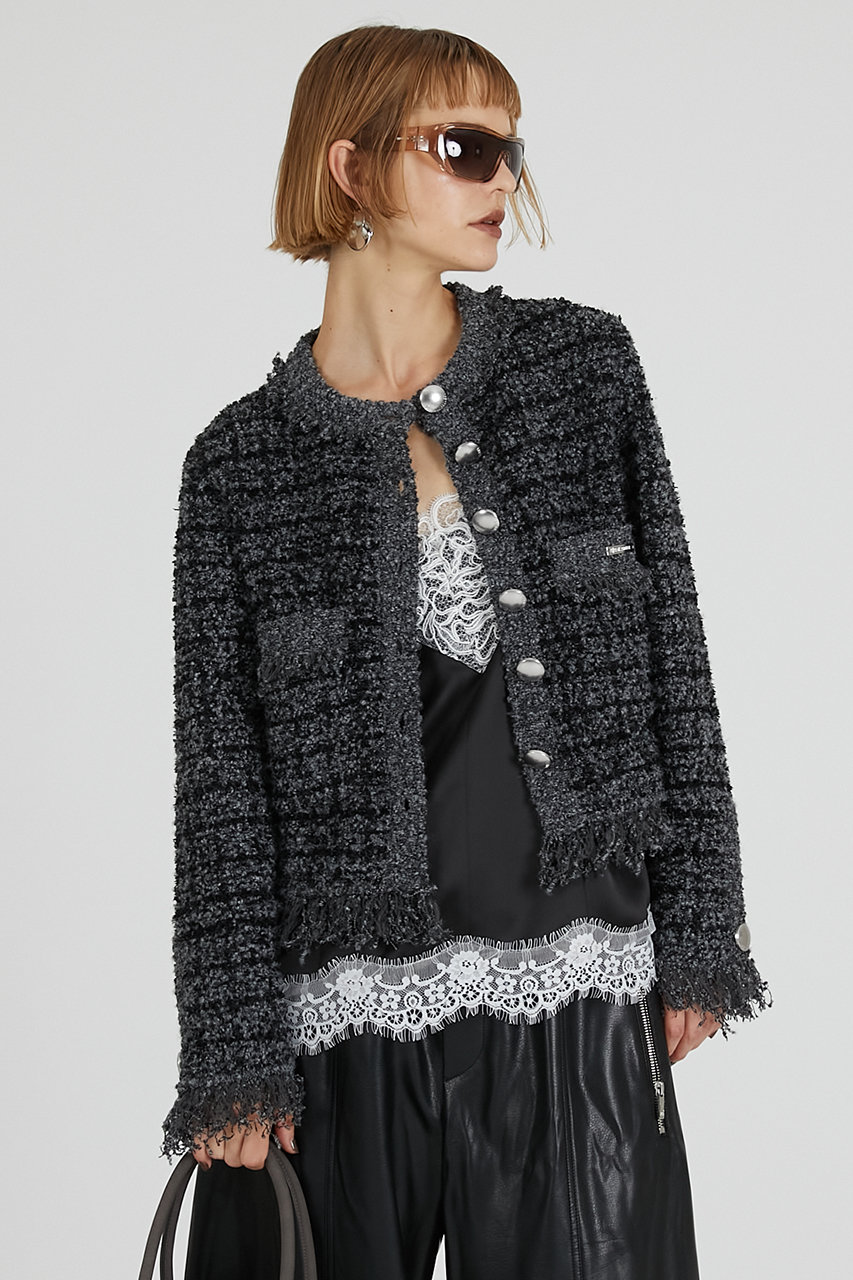 PRANK PROJECT(プランク プロジェクト)｜ツイードニットカーディガン