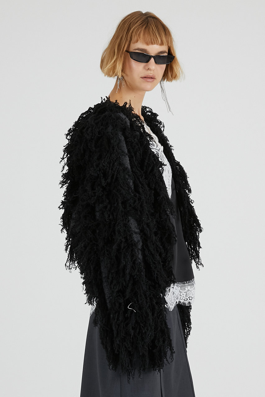 JSELF Design Fit Long Cardigan ブラック JSELF ジセルフ Design Fit Long Cardigan ブラック