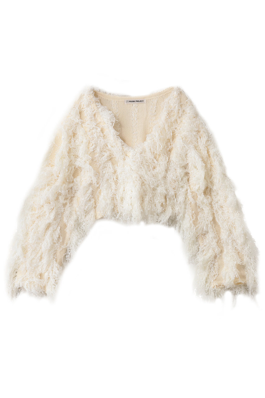プランク プロジェクト/PRANK PROJECTのフラッフィーニットカーディガン / Fluffy Knit Cardigan(WHT(ホワイト)/31252365401)