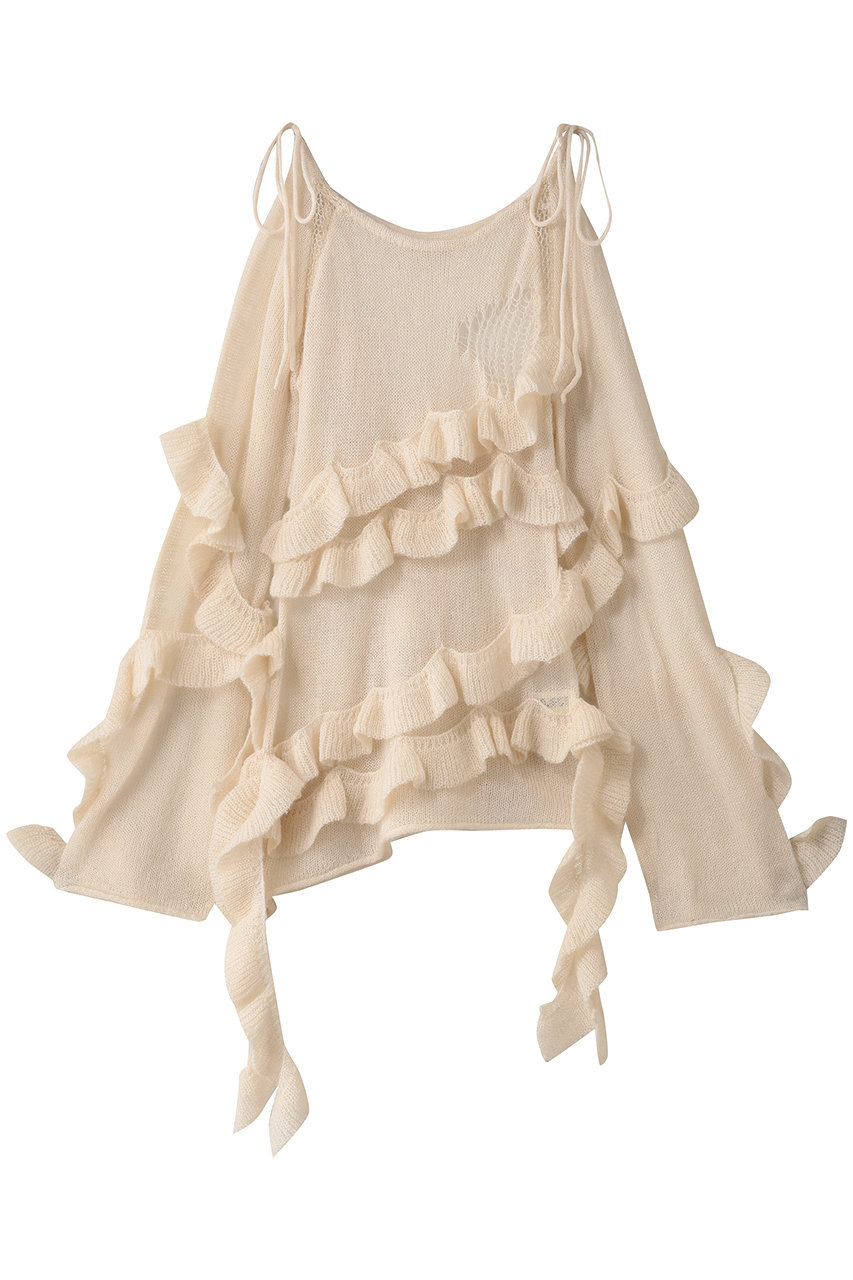 PRANK PROJECT モヘアチュニック / Mohair Tunic (IVR(アイボリー), FREE) プランク プロジェクト ELLE SHOP