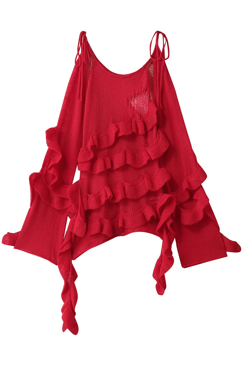 PRANK PROJECT モヘアチュニック / Mohair Tunic (RED(レッド), FREE) プランク プロジェクト ELLE SHOP