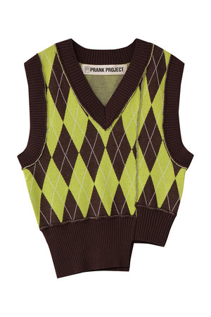プランク プロジェクト/PRANK PROJECTのアーガイルニットベスト / Argyle Knit Vest(110300/110301)