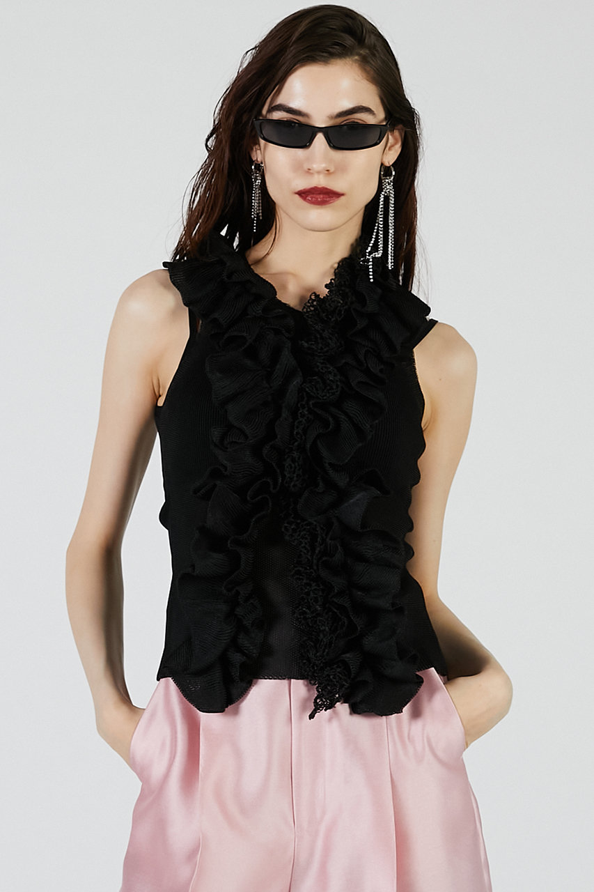 PRANK PROJECT / プランクプロジェクト | 2023AW | Mohair Mesh Pullover ニット | F | ブラック | レディース item353141964001-1-2.jpg