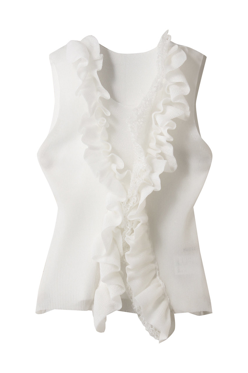 プランク プロジェクト/PRANK PROJECTのフリルモチーフニット / Frill Motif Knit(WHT(ホワイト)/31252365601)