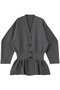 コクーンスリーブペプラムニットカーデ / Cocoon Sleeve Peplum Knit Cardigan プランク プロジェクト/PRANK PROJECT GRY(グレー)