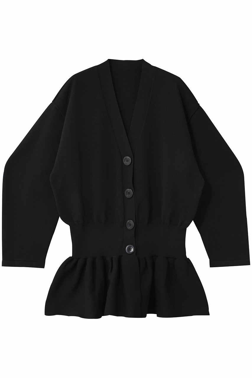 プランク プロジェクト/PRANK PROJECTのコクーンスリーブペプラムニットカーデ / Cocoon Sleeve Peplum Knit Cardigan(BLK(ブラック)/31252365603)