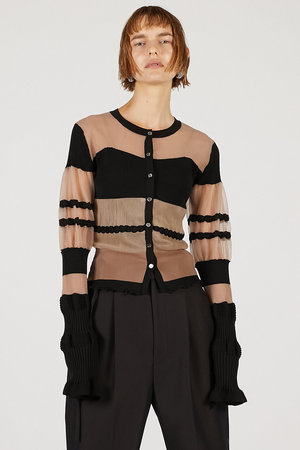 プランク プロジェクト/PRANK PROJECTのコントラストボーダーニットトップ / Contrast Border Knit Top(110300/110301)