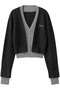 【予約販売】Vネックレイヤードカーデ / V-Neck Layered Cardigan プランク プロジェクト/PRANK PROJECT C.GRY(チャコールグレー)