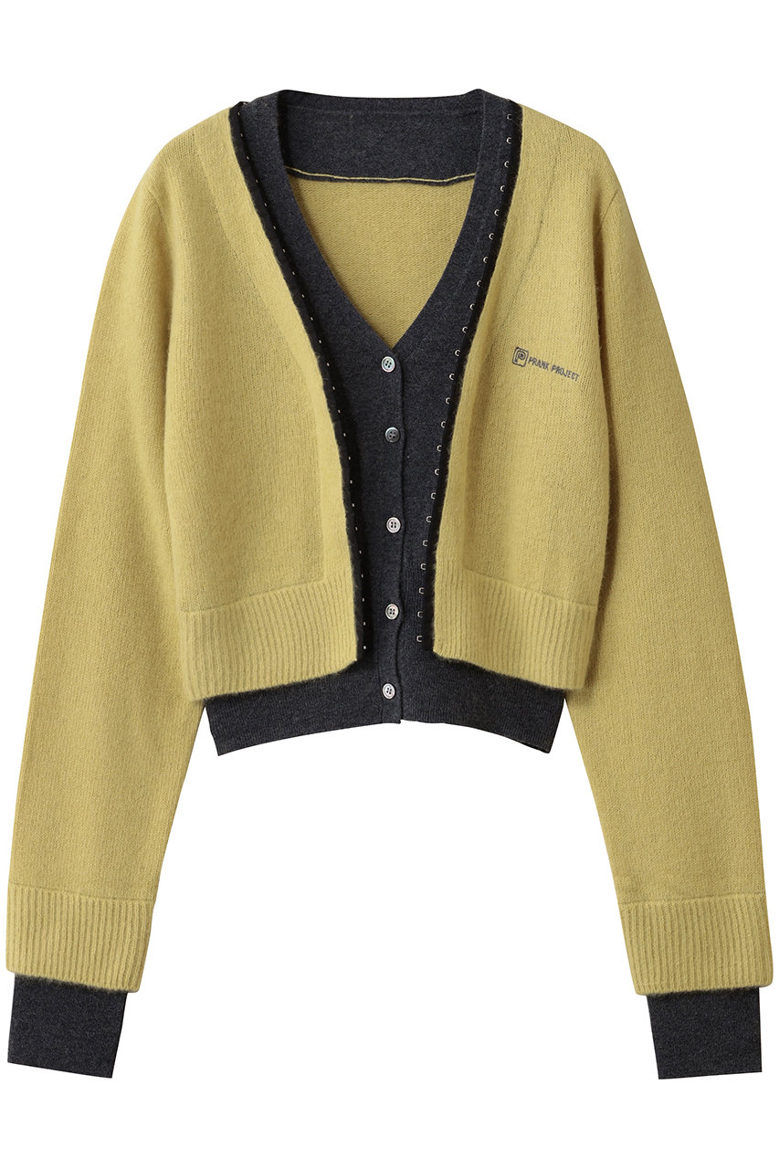 プランク プロジェクト/PRANK PROJECTの【予約販売】Vネックレイヤードカーデ / V-Neck Layered Cardigan(L.YEL(ライトイエロー)/31252365605)