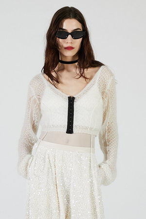 【PRANK PROJECT】新品 レース カーディガン Lace Knit Cardigan