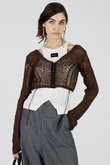 モヘアメッシュショートカーデ / Mohair Mesh Short Cardigan