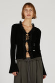 レーストリムニットカーディガン / Lace Trim Knit Cardigan