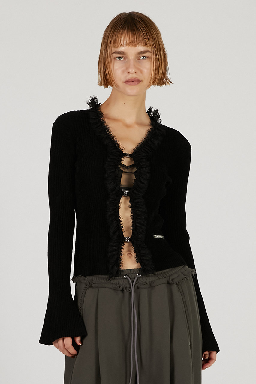 チュールコンビニットカーディガン プランクプロジェクト　完売品 PRANK PROJECT(プランク プロジェクト)｜チュールコンビニット