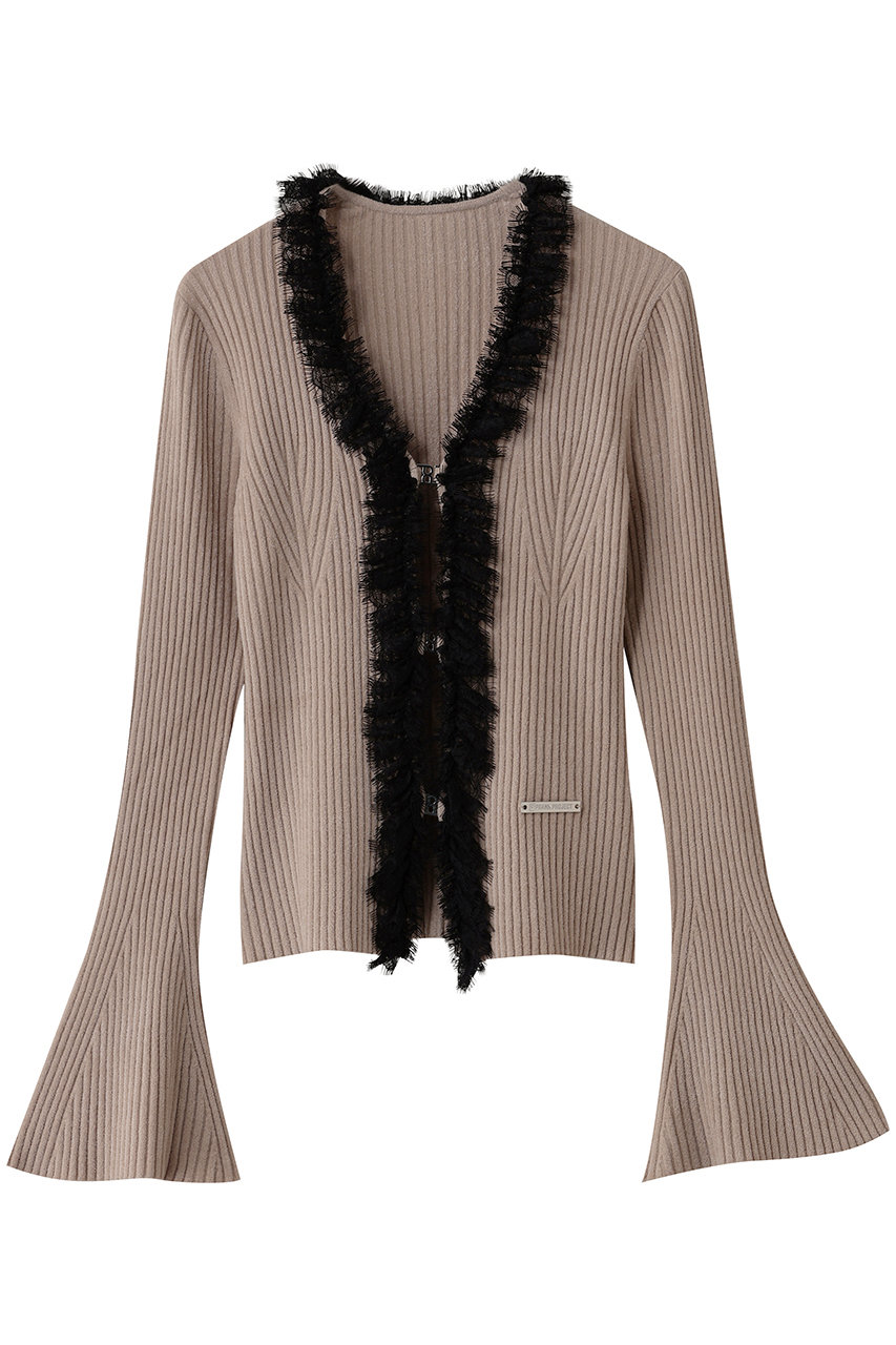 プランク プロジェクト/PRANK PROJECTのレーストリムニットカーディガン / Lace Trim Knit Cardigan(BGE(ベージュ)/31252365901)