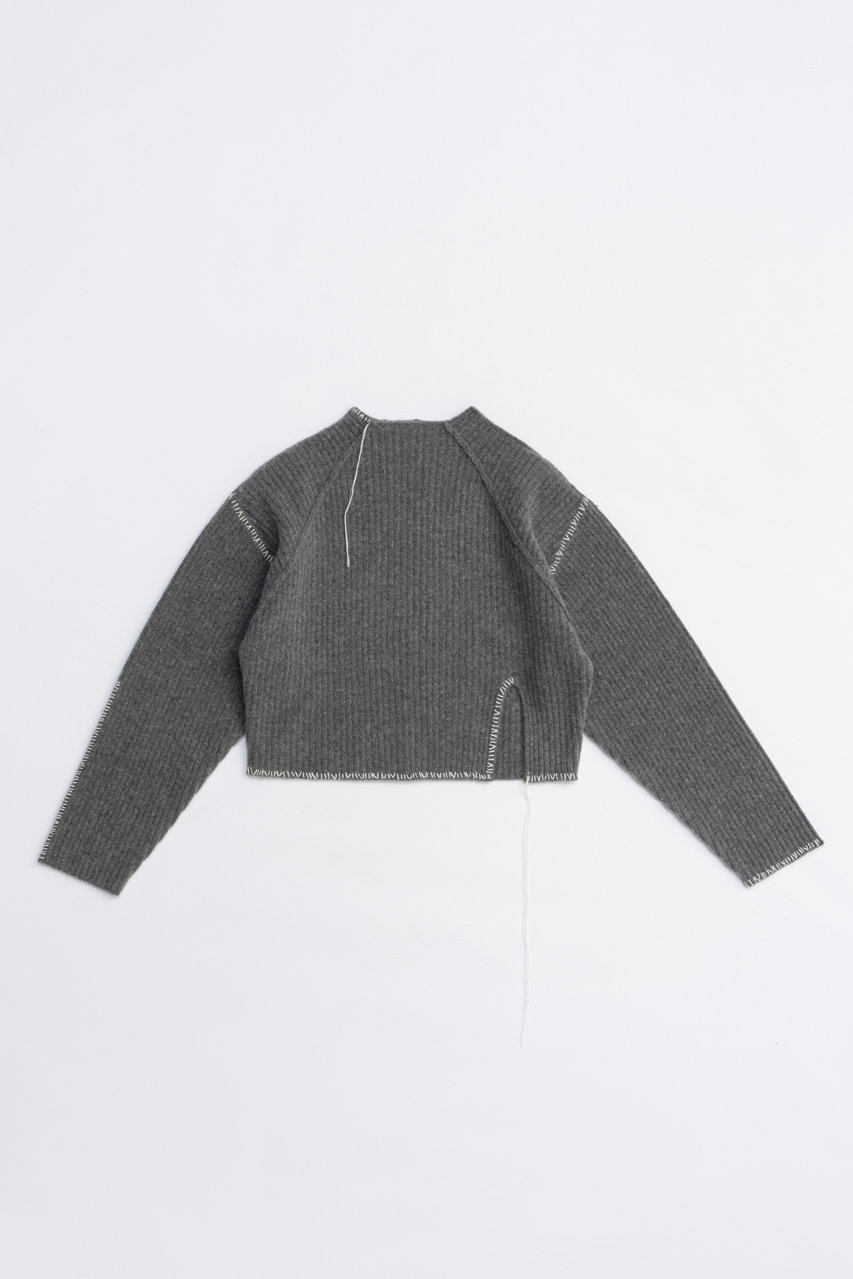 PRANK PROJECT ステッチオーバーショルダーニット / Stitch Over Shoulder Nitt (GRY(グレー), FREE) プランク プロジェクト ELLE SHOP PRANK PROJECT ステッチオーバーショルダーニット / Stitch Over Shoulder Nitt (GRY(グレー), FREE) プランク プロジェクト ELLE SHOP