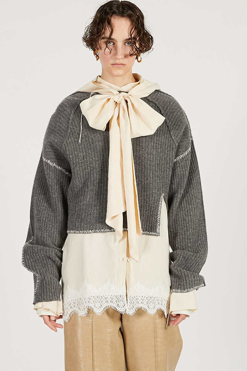 【新品未使用】PRIMEWOOL PONTE プルオーバー オフショルダー PRIMEWOOL PONTE プルオーバー（Tシャツ/カットソー）｜Deuxieme