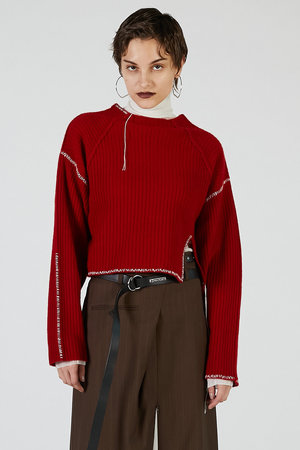 プランク プロジェクト/PRANK PROJECTのステッチオーバーショルダーニット / Stitch Over Shoulder Nitt(110300/110301)