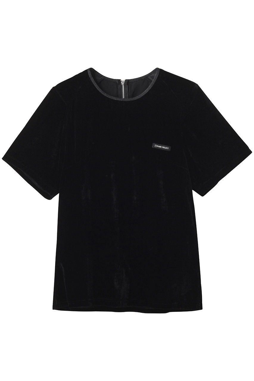 プランク プロジェクト/PRANK PROJECTのショルダーギャザーベロアTシャツ / Shoulder Gathered Velour T-Shirt(C.GRY(チャコールグレー)/31252415101)