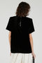 ショルダーギャザーベロアTシャツ / Shoulder Gathered Velour T-Shirt プランク プロジェクト/PRANK PROJECT