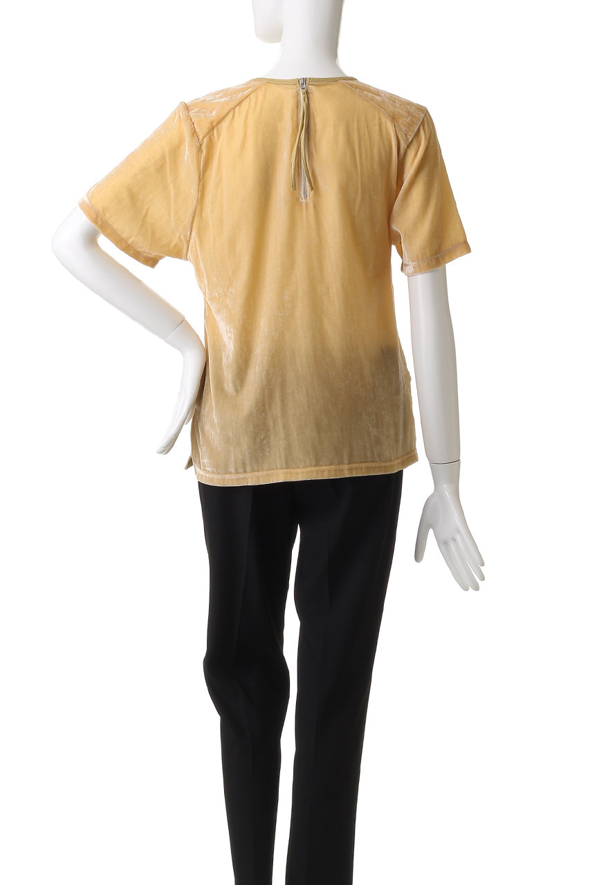 Tシャツ(半袖+袖なし) PRANK PROJECT Shoulder Gathered Velour T PRANK PROJECT(プランク プロジェクト)｜ショルダーギャザーベロアT
