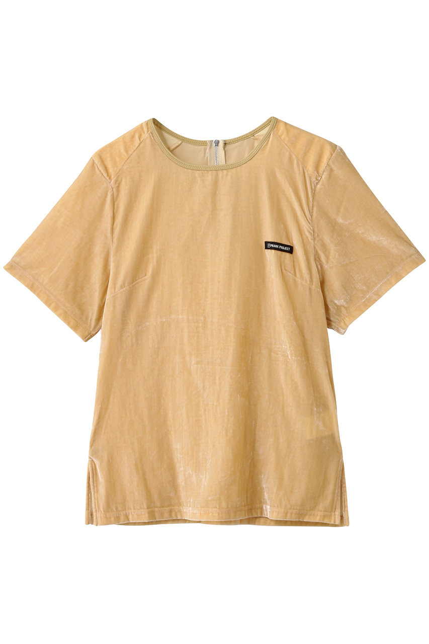 プランク プロジェクト/PRANK PROJECTのショルダーギャザーベロアTシャツ / Shoulder Gathered Velour T-Shirt(YEL(イエロー)/31252415101)