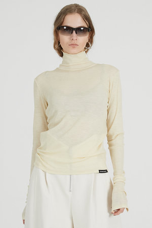 プランク プロジェクト/PRANK PROJECTのピュアメリノウールタートルトップ / Pure Merino Wool Turtleneck Top(110100/110103)