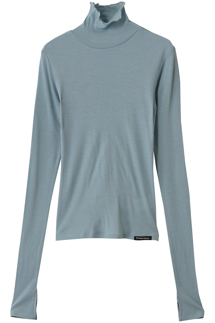 PRANK PROJECT ピュアメリノウールタートルトップ / Pure Merino Wool Turtleneck Top (BLU(ブルー), FREE) プランク プロジェクト ELLE SHOP PRANK PROJECT ピュアメリノウールタートルトップ / Pure Merino Wool Turtleneck Top (BLU(ブルー), FREE) プランク プロジェクト ELLE SHOP