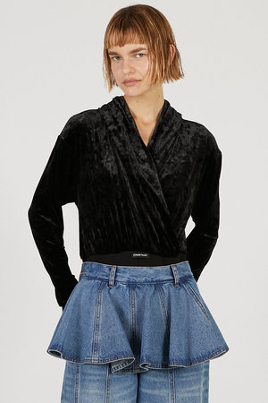 プランク プロジェクト/PRANK PROJECTのカシュクールフードボディースーツ / Cashmere Hooded Body Suit(110100/110103)