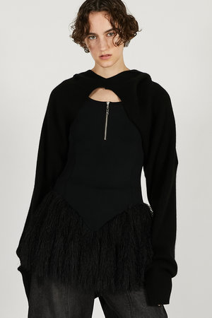 プランク プロジェクト/PRANK PROJECTのシャギーヘムペプラムタンク / Shaggy Hem Peplum Tank(110100/110103)