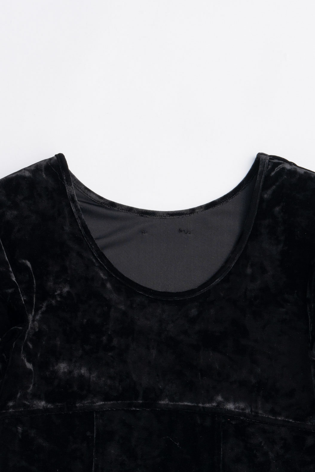 PRANK PROJECT Fur Sleeve Velour Top ブラック PRANK PROJECT(プランク プロジェクト)｜ファースリーブベロアトップ