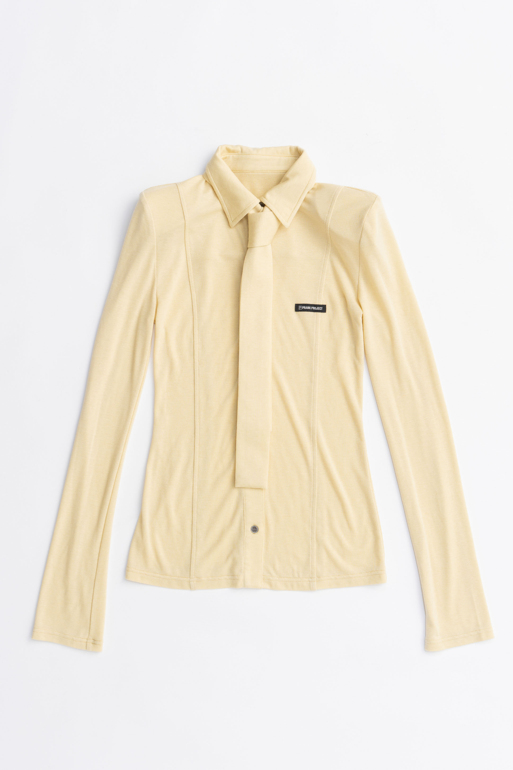 PRANK PROJECT ネクタイスリムシャツ / Necktie Slim Shirt (L.YEL(ライトイエロー), FREE) プランク プロジェクト ELLE SHOP PRANK PROJECT ネクタイスリムシャツ / Necktie Slim Shirt (L.YEL(ライトイエロー), FREE) プランク プロジェクト ELLE SHOP