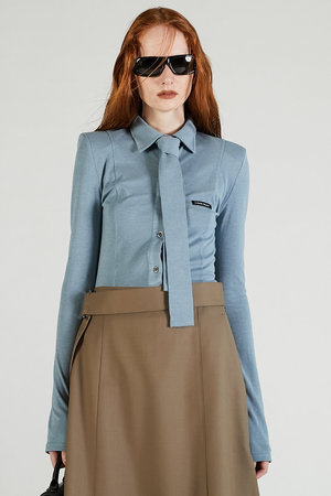 プランク プロジェクト/PRANK PROJECTのネクタイスリムシャツ / Necktie Slim Shirt(110100/110103)