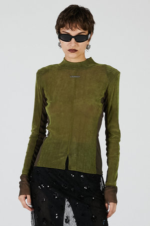 プランク プロジェクト/PRANK PROJECTのベロアタートルトップ / Velour Turtleneck Top(110100/110103)