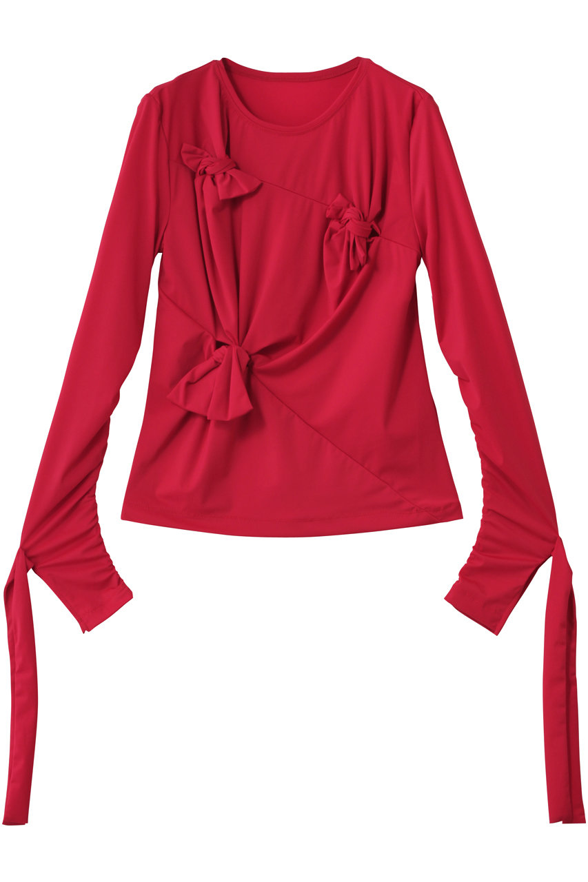 PRANK PROJECT ノットシャーリングトップ / Knot Sharing Top (RED(レッド), FREE) プランク プロジェクト ELLE SHOP