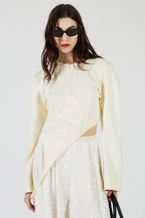 プランク プロジェクト/PRANK PROJECTのイレギュラーヘムトップ / Irregular Hem Top(110100/110103)